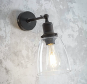 Hoxton Dome Wall Light (Satin Nickel or Antique Bronze)